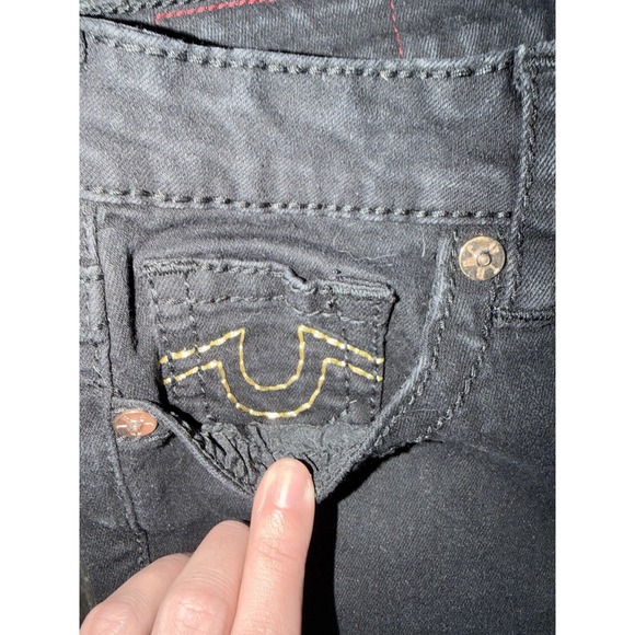 True Religion Jennie Curvy Super Skinny Jeans Black Mid Rise Womens Size 29 - Picture 4 of 12